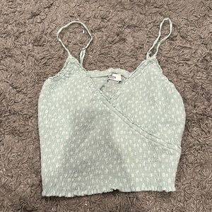 women’s blue floral tank